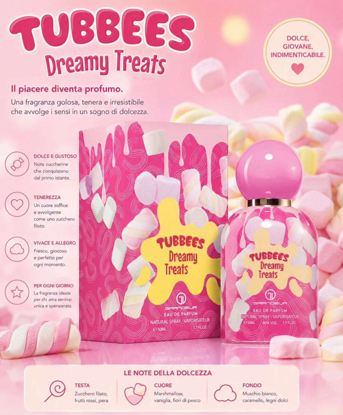 Tubbees Dreamy Treats Eau de Parfum 50 ml