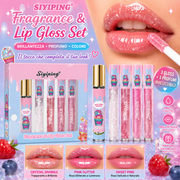 Siyiping Fragrance & Lip Gloss Set – Kit 4 Pezzi