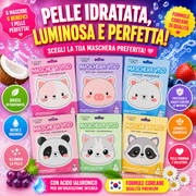 🐻 MASCHERE VISO ANIMALI (6 varianti)