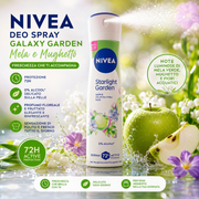 Nivea Deo Spray Galaxy Garden Mela e Muschio Deodorante 72h 150 ml