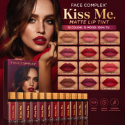 Face Complex Kiss Matte Lip Kit – Set 12 Rossetti Liquidi Matte ad Alta Tenuta