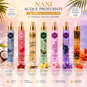 Nani Acque Profumate Corpo 7 Fragranze Profumo Glitterato Iridescente Corpo e Capelli 75 ml