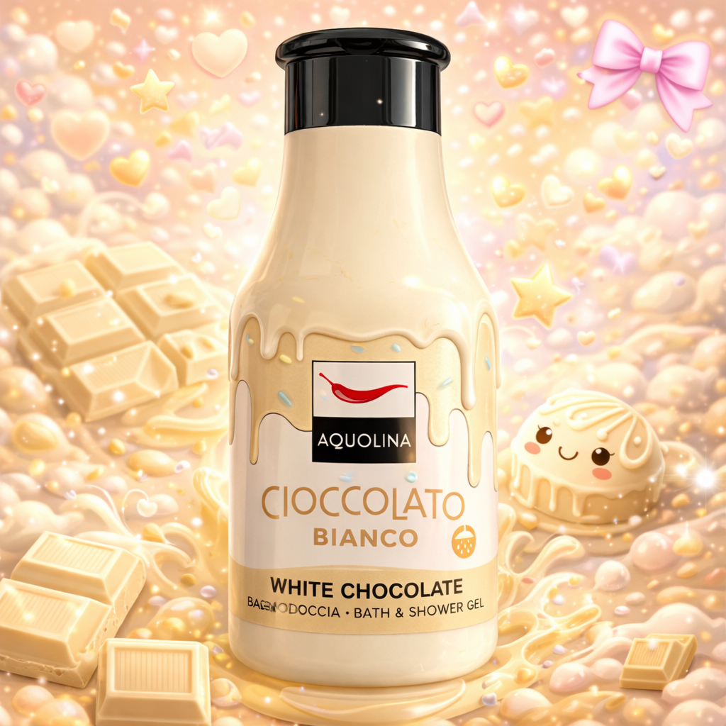 Bagnoschiuma Cioccolato Bianco Aquolina 250ml – Profumo Dolce e Pelle Morbida