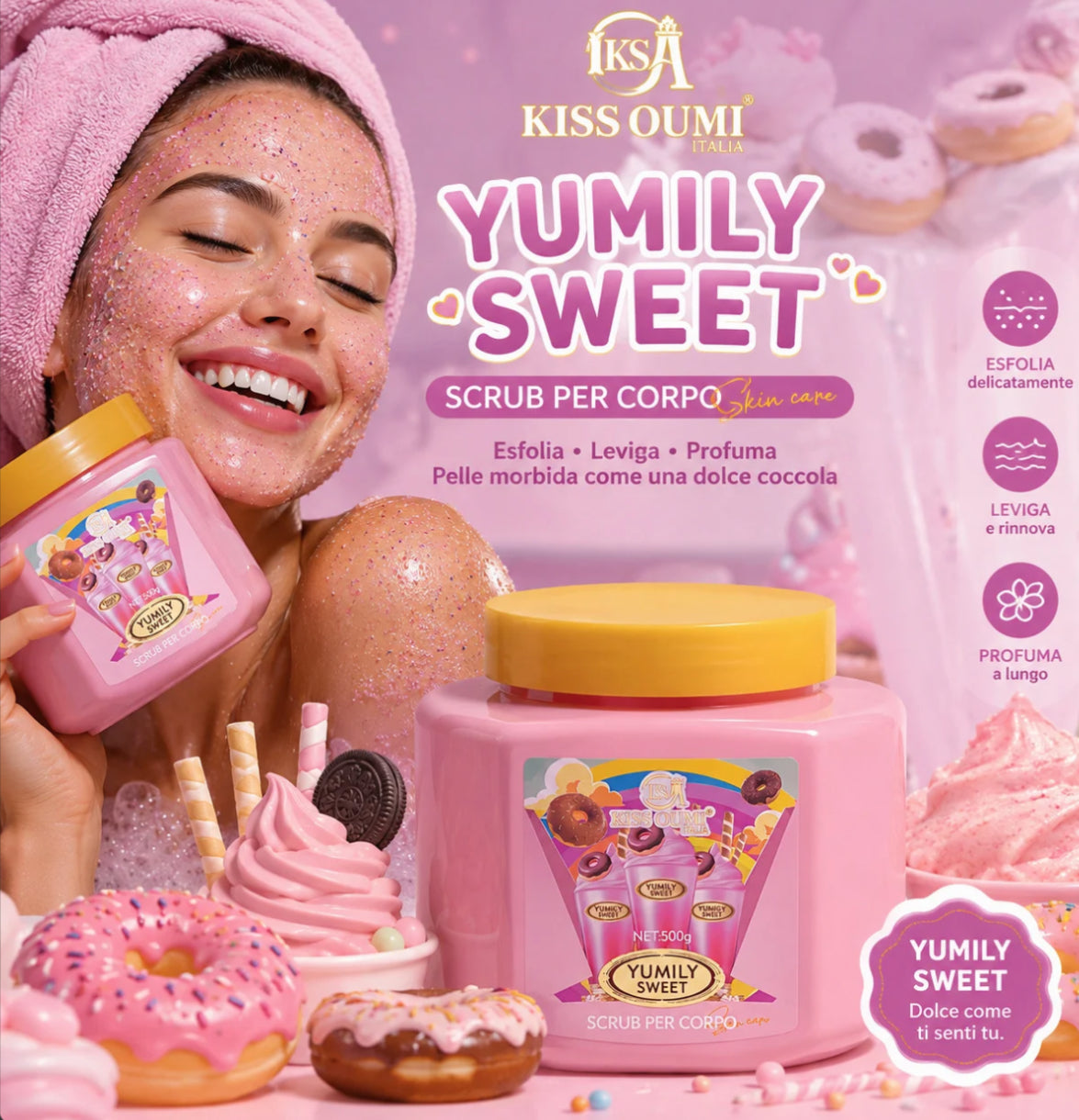 YUMILY SWEET | 520 ml  SCRUB CORPO