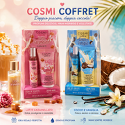Cosmi Coffret Crema Mani + Profumo 15 ml– Latte Caramellato e Cocco Vaniglia