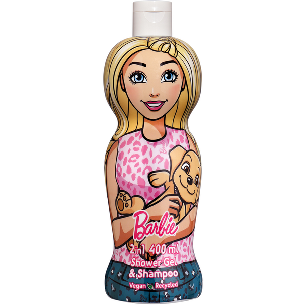 Barbie Shower Gel & Shampoo 2in1 400 ml Fragranza Delicata Kids