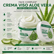 FACE COMPLEX Crema Viso Aloe Vera 50 ml Idratante Lenitiva e Rinfrescante