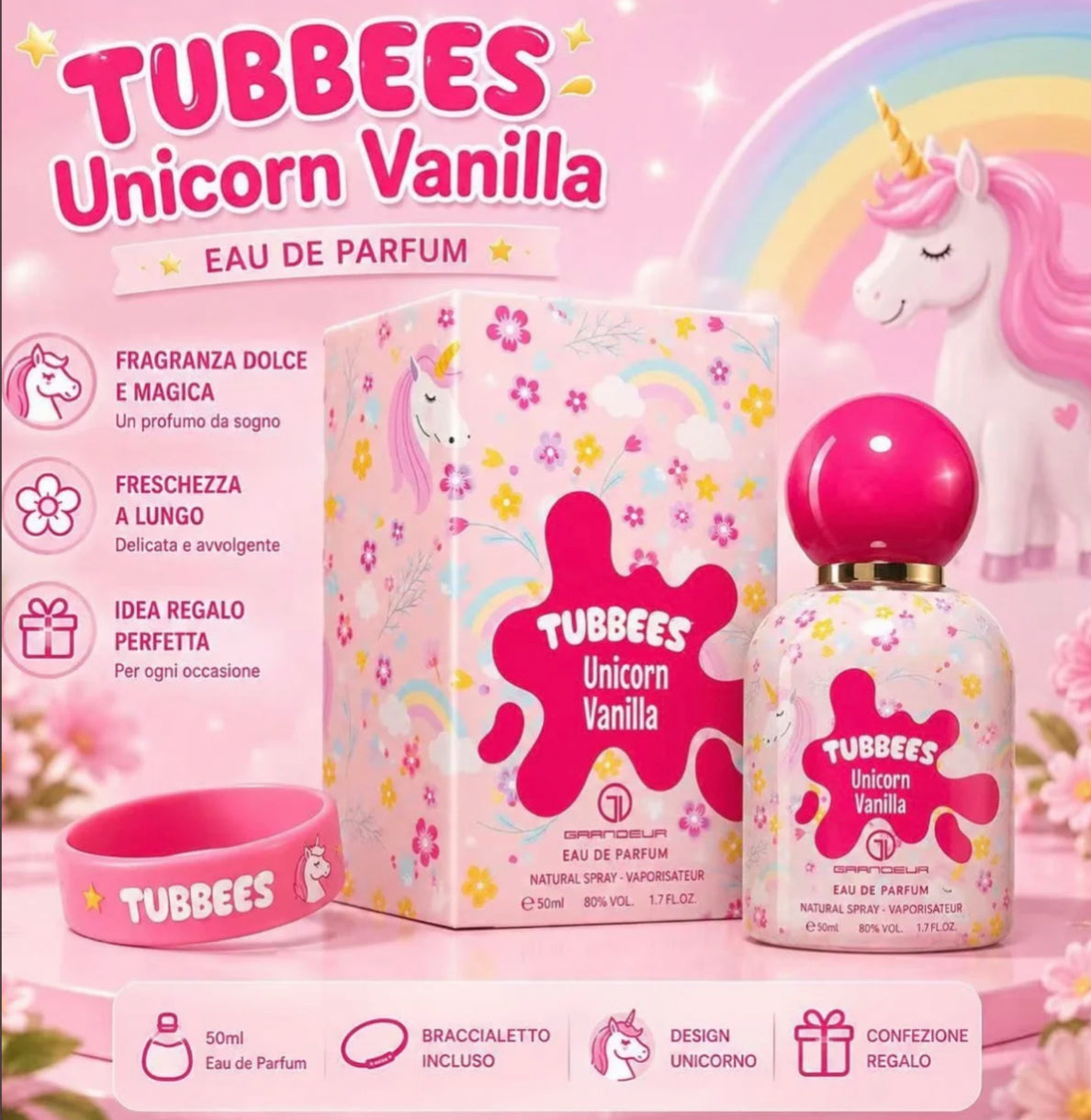 Tubbees Unicorn Vanilla Eau de Parfum 50 ml