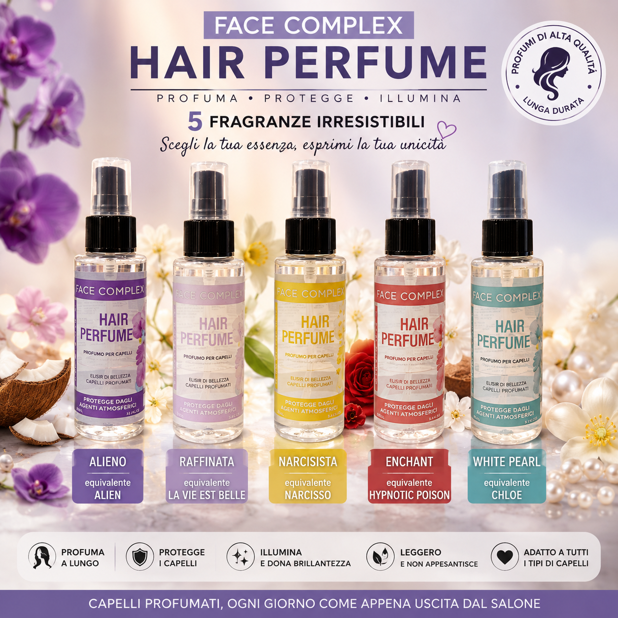 FACE COMPLEX Hair Perfume Profumo per Capelli – 30ml