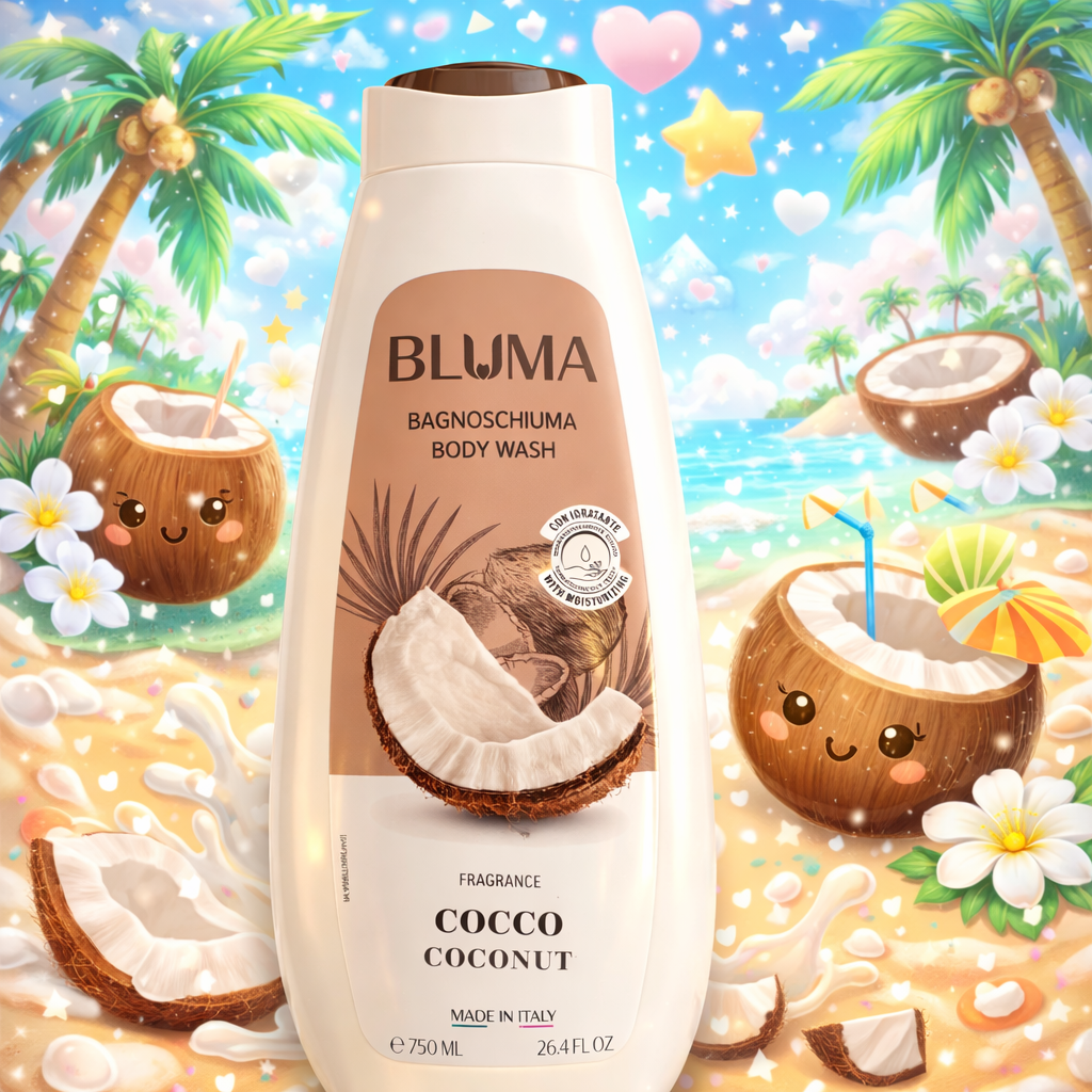 Bagnoschiuma al Cocco Idratante – Pelle Setosa e Profumo Tropicale