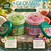 Scrub Corpo Geomar allo Zucchero 🍃✨ Esfoliante Naturale Cocco & Pera o Fico & Vaniglia Pelle Morbida e Luminosa