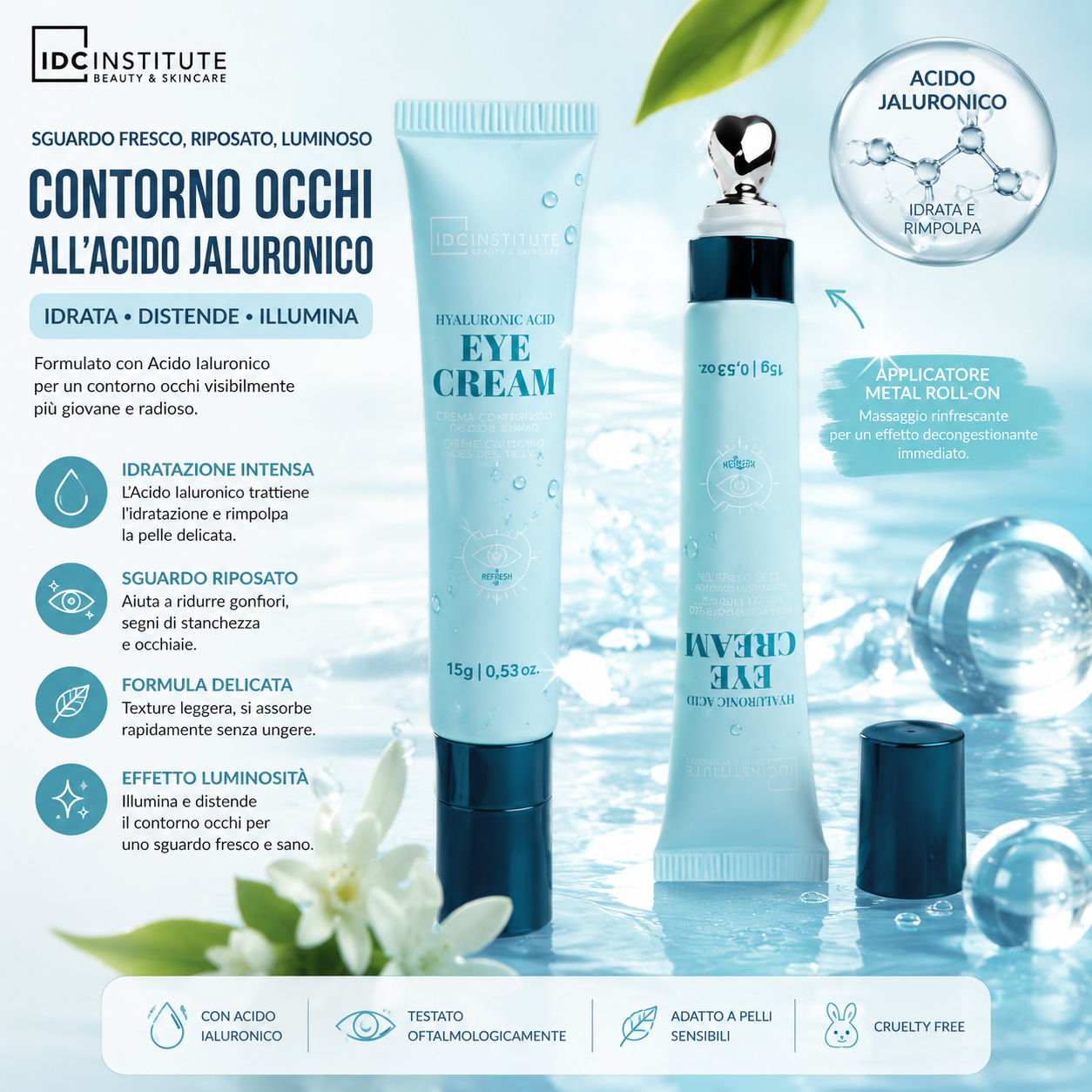 IDC CONTORNO OCCHI ACIDO IALURONICO