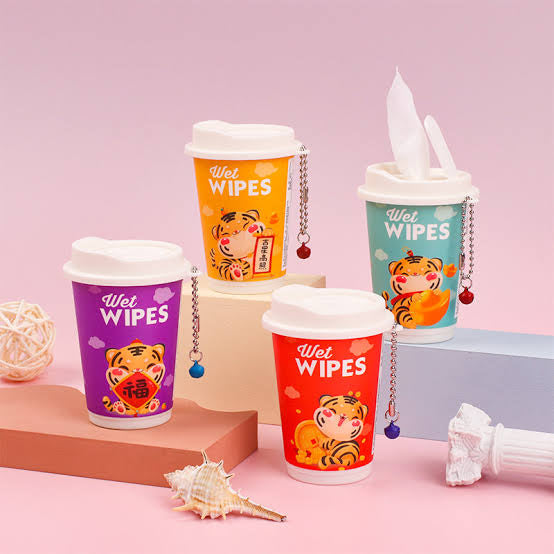 Salviette multiuso bicchiere con cannuccia