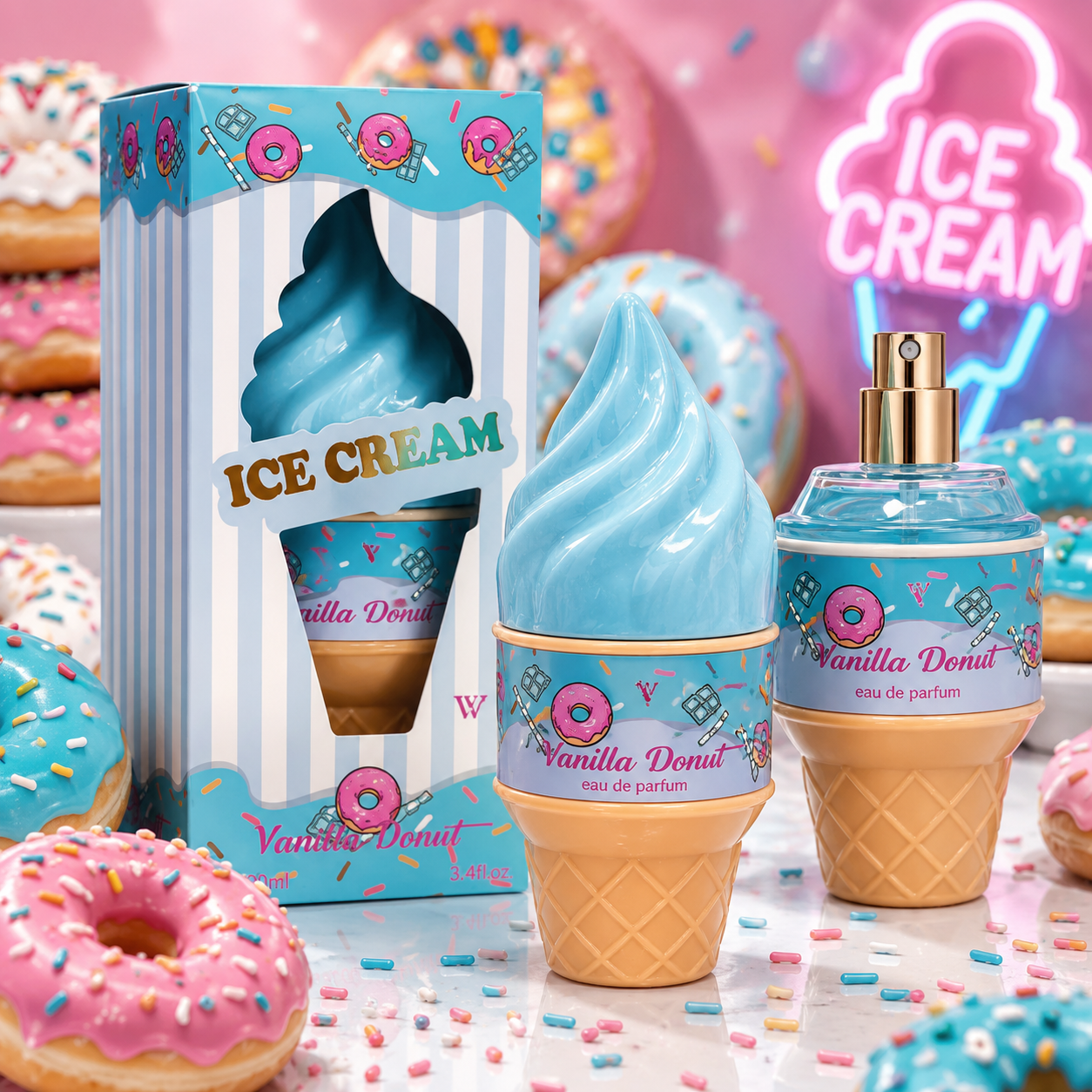 Profumo Ice Cream Vanilla Donut Eau de Parfum 100ml Donna Vaniglia Donut Gourmand