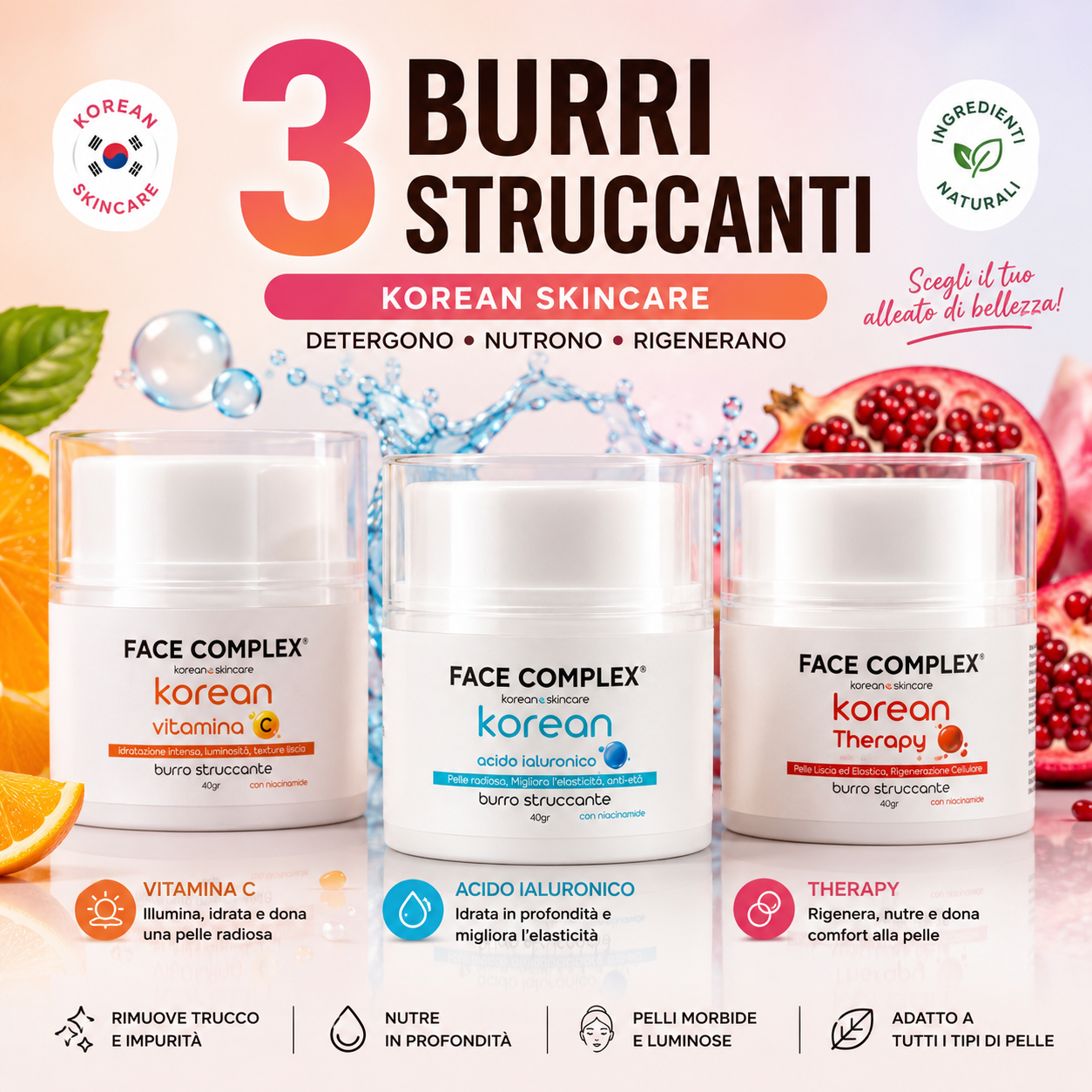 FACE COMPLEX | Burro struccante koreano