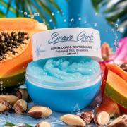 Brave Girls Scrub Corpo Rinfrescante Papaya e Noci Brasiliane 250g