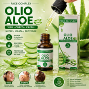 FACE COMPLEX Olio Aloe Vera 30 ml Idratante e Lenitivo per Viso Corpo e Capelli