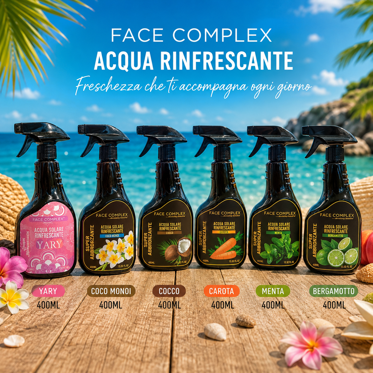 FACE COMPLEX ACQUA RINFRESCANTE ABBRONZATURA 400ml