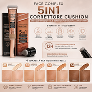 Correttore 5in1 Cushion – Pelle Perfetta Senza Filtri Effetto Levigato 12H