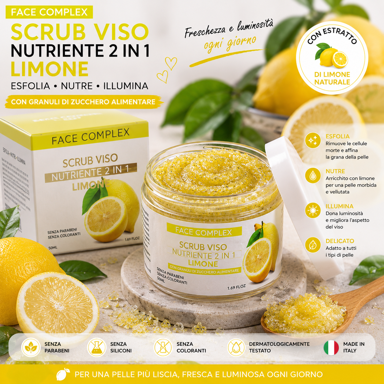 SCRUB FACE COMPLEX VISO | LIMONE