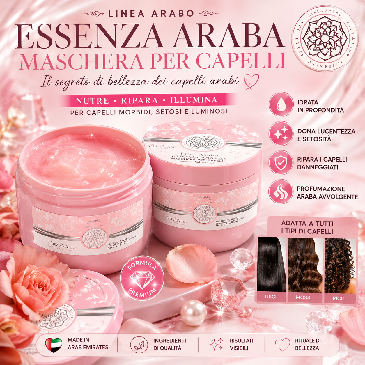 Essenza Araba Maschera Capelli Nutriente