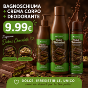 Set Corpo Dubai Chocolate 3 Pezzi Bagnoschiuma Crema Corpo Deodorante 250ml + 250ml + 150ml