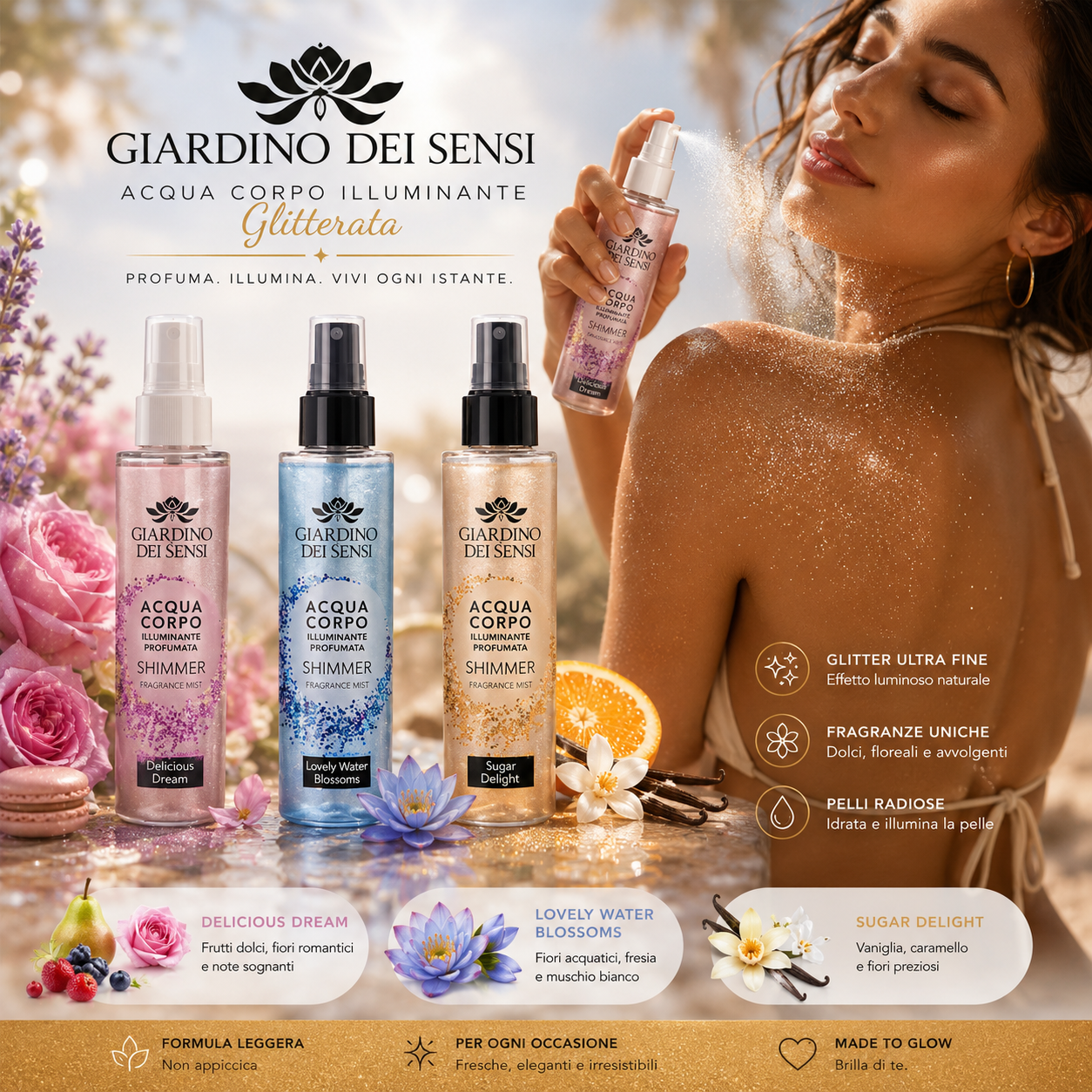 Giardino Dei Sensi Acqua Corpo Illuminante Shimmer 250 ml