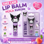 Kuromi Lip Balm Pesca 4 g Fragranza Pesca Idratante