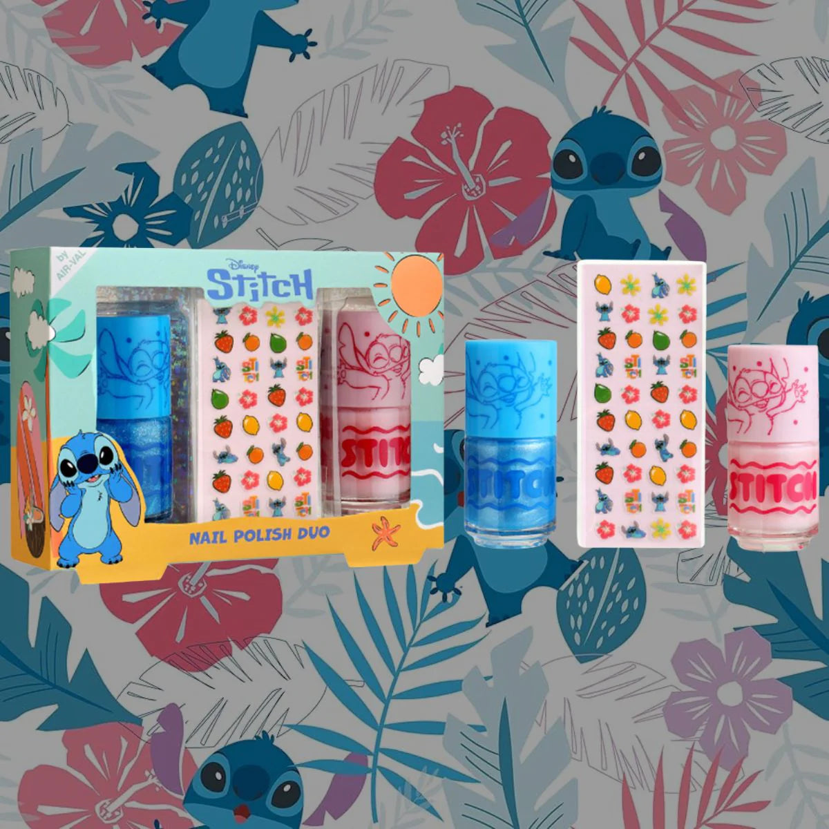 Smalto per Unghie Disney Stitch Nail Polish Azzurro