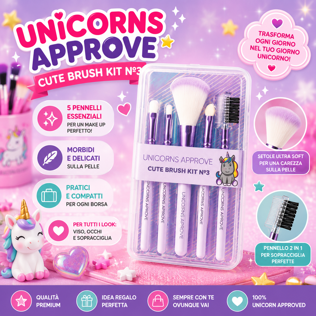 UNICORNS APPROVE | Pennelli make-up