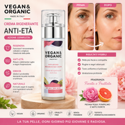 Vegan & Organic Crema Rigenerante Anti-Età 50ml – Crema Viso Anti Age Idratante