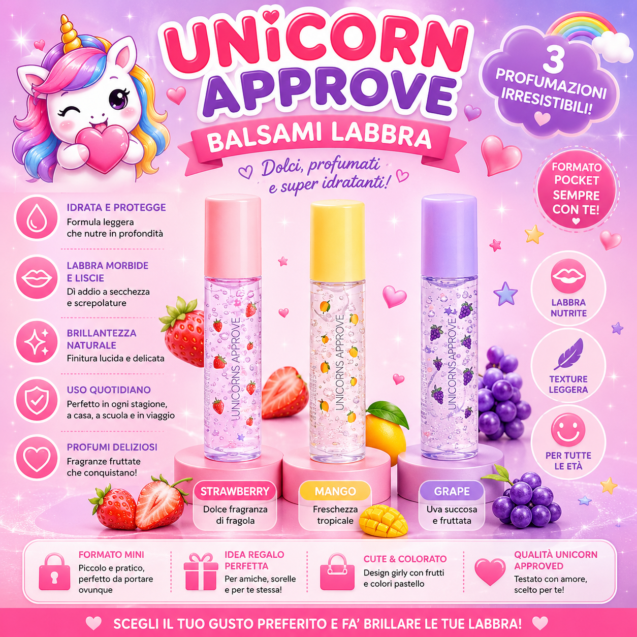 Unicorns Approve | Lip oil fruit 🍌