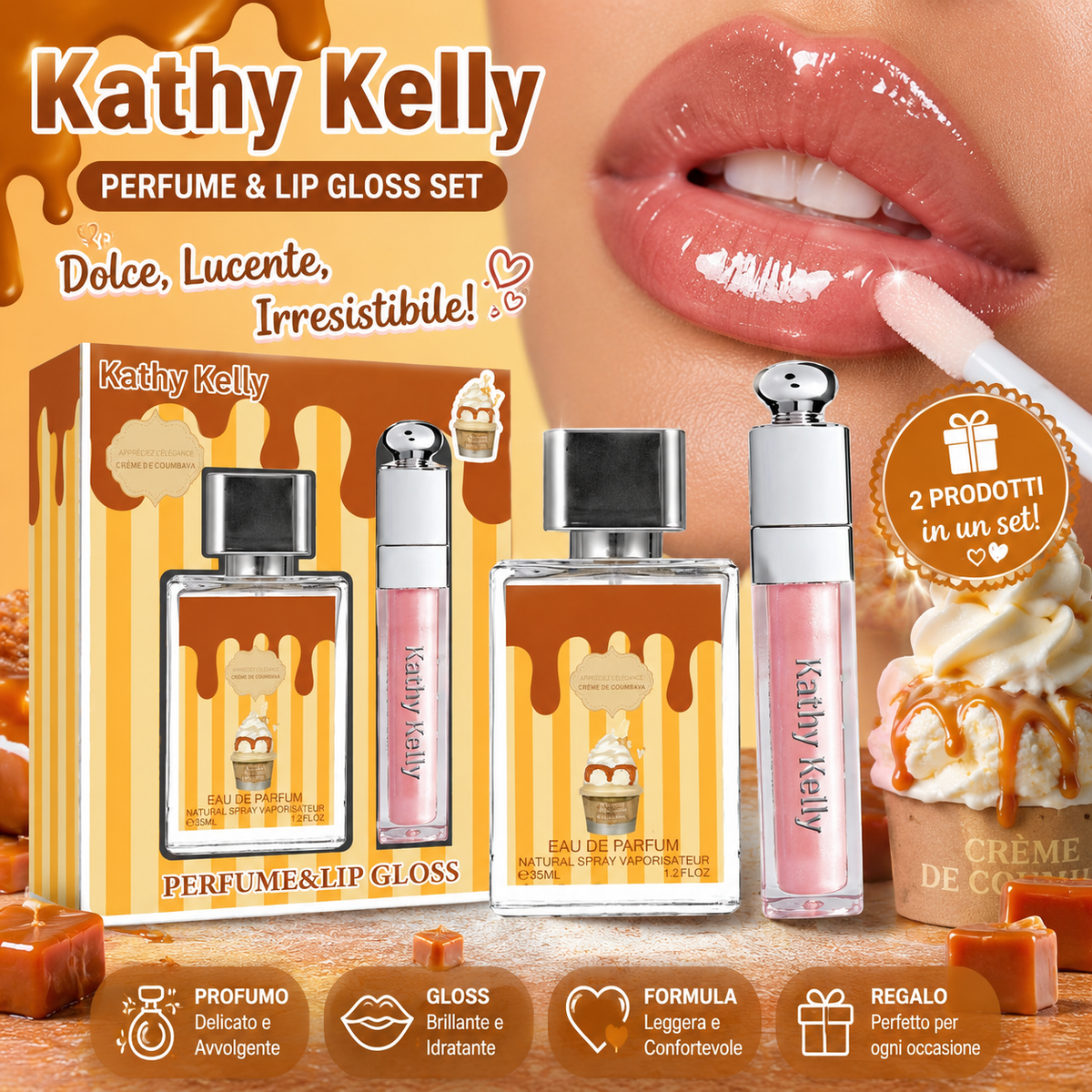 Kathy Kelly Vanilla – Profumo 35 ml + Lip Gloss