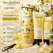Naturaverde Coffret Vaniglia Sensoriale Bagnodoccia 300 ml + Crema Corpo 100 ml Idea Regalo