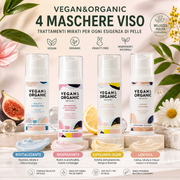 Vegan & Organic 4 Maschere Viso 50ml – Kit Maschere Viso Vegan