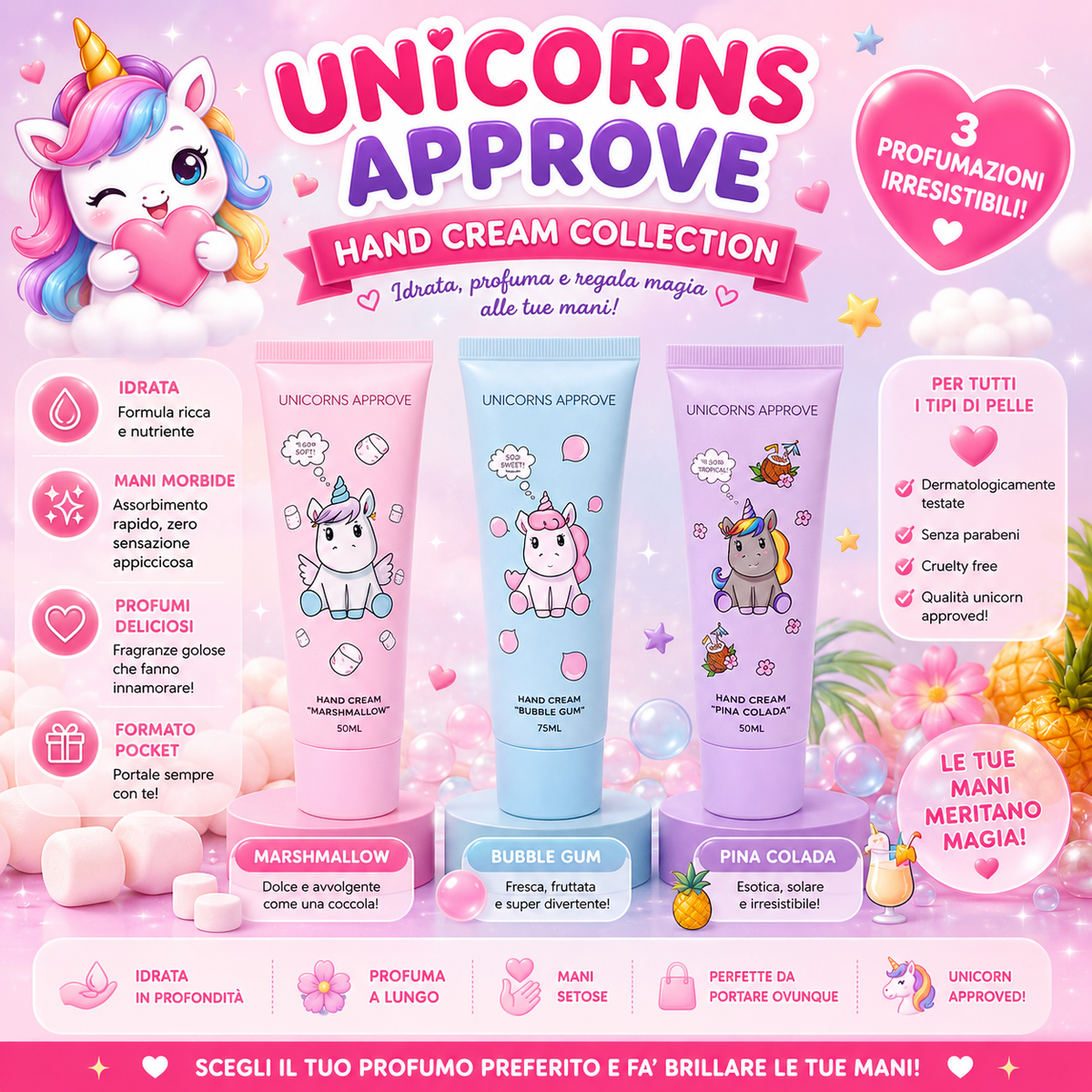 UNICORNS APPROVE | Crema mani 50 ml