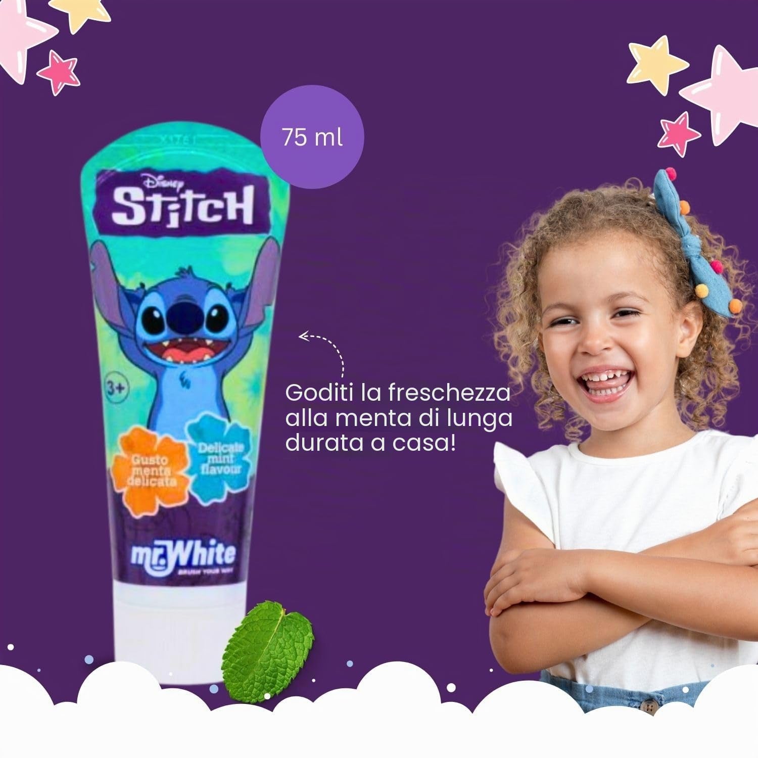 Dentifricio Disney Stitch Menta Delicata 75 ml