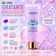 Wonder Gel Gel Viso Idratante con Microsfere Vitamina E e Acido Ialuronico 150ml