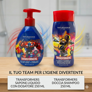 Transformers Sapone Liquido con Dosatore 250 ml Fragranza Delicata Kids