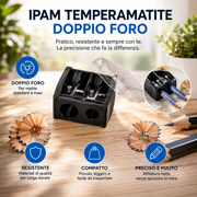 Temperamatite Doppio Foro Professionale per Matite Makeup