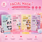SAS Facial Mask Cute Like Animal Mask 25ml – Maschera Viso Tessuto