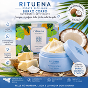 RITUENA Estate Siciliana Burro Corpo Nutriente al Cocco – 250ml