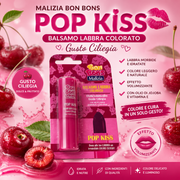 Pop Kiss Ciliegia Balsamo Labbra Colorato 4,8 ML malizia