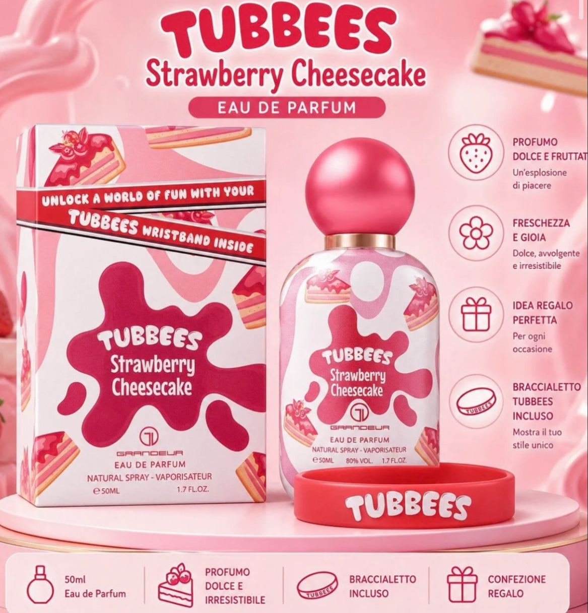 Tubbees Strawberry Cheesecake Eau de Parfum 50 ml