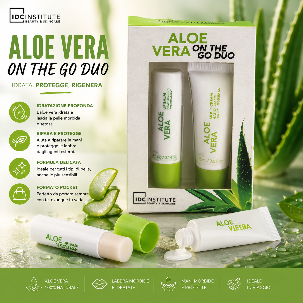 IDC Institute Kit Aloe Vera Idratante Duo