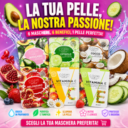 🧖‍♀️ MASCHERE VISO COSMI (avocado, cetriolo, cocco, melograno, vit C, vit E)