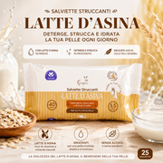 Setablu Salviette Struccanti Latte d’Asina 25pz Nutrienti e Delicate