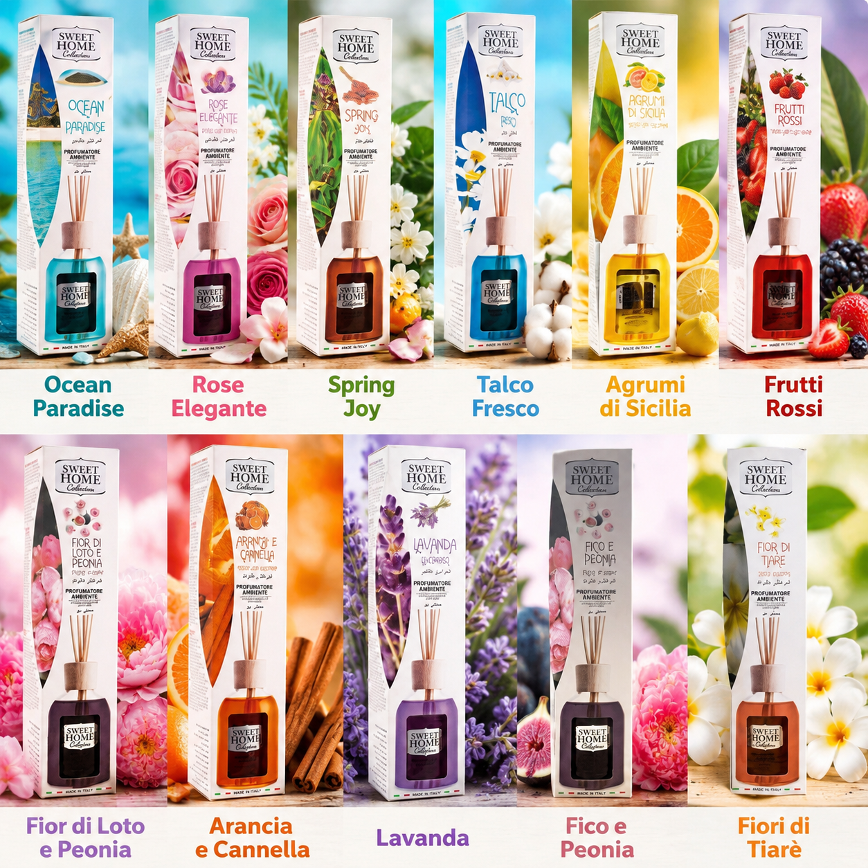 Sweet Home Profumatori Ambiente Bastoncini 100 ml