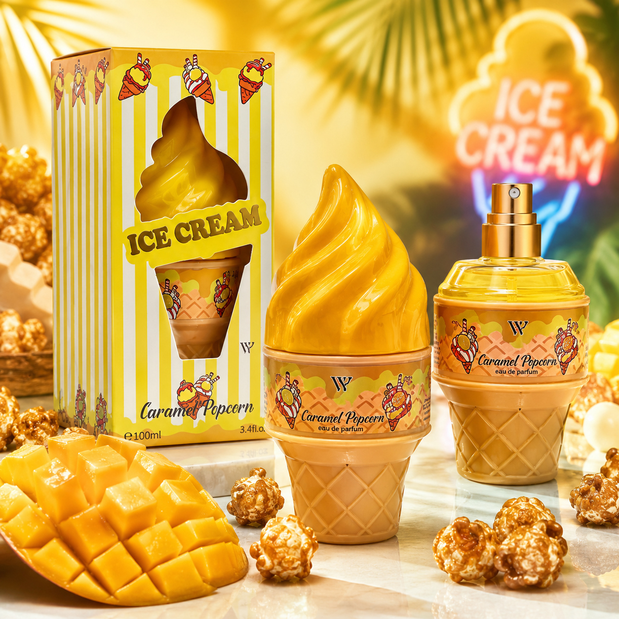 Profumo Ice Cream Caramel Popcorn Eau de Parfum 100ml Donna Dolce Gourmand