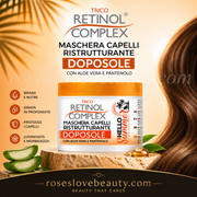 Retinol Complex Maschera Capelli Doposole Ristrutturante Aloe Vera 400ml |